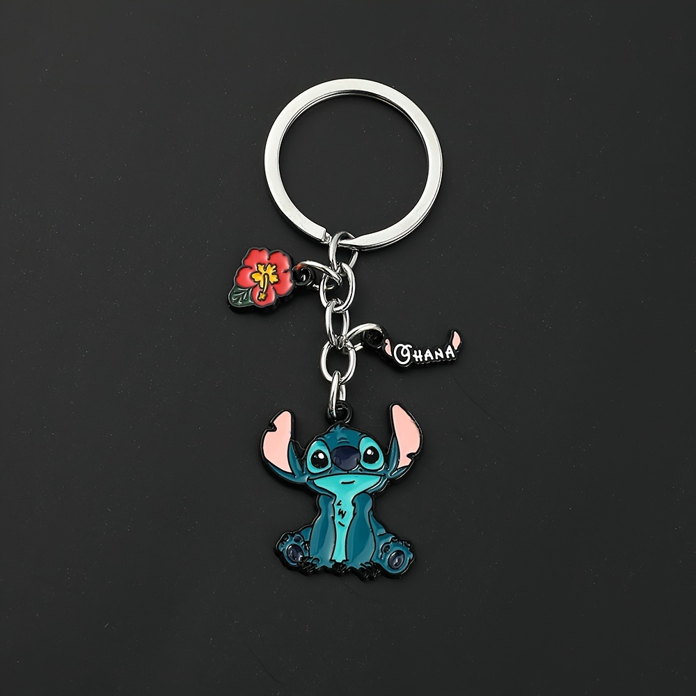 

Disney Lilo & Stitch Cartoon Keychain For Men, Cute Stitch Metal Enamel Pendant Keychain