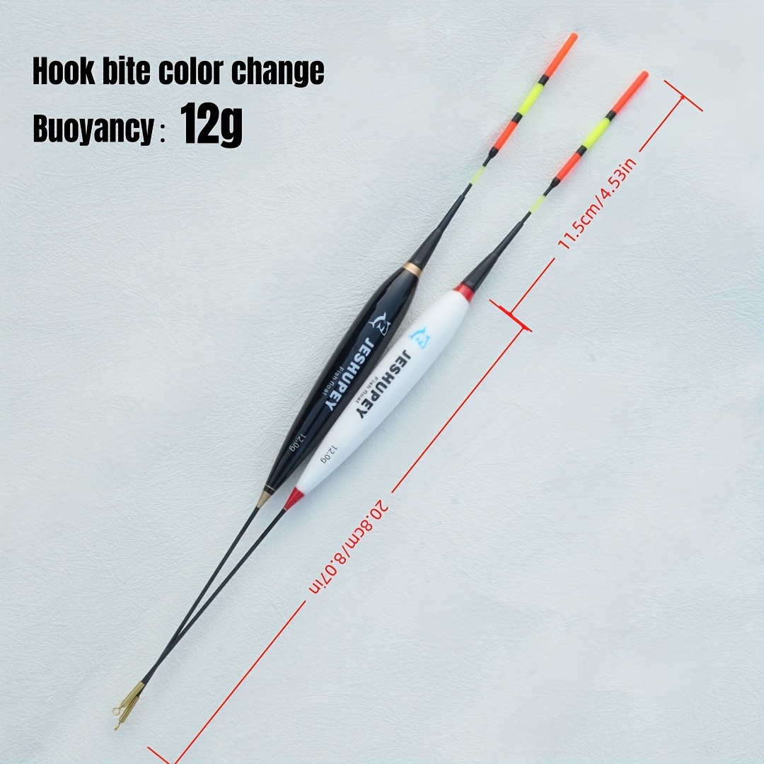 TEMU 2 Black And White Fishing Floats, Cr425 Batteries For Day And Night Use