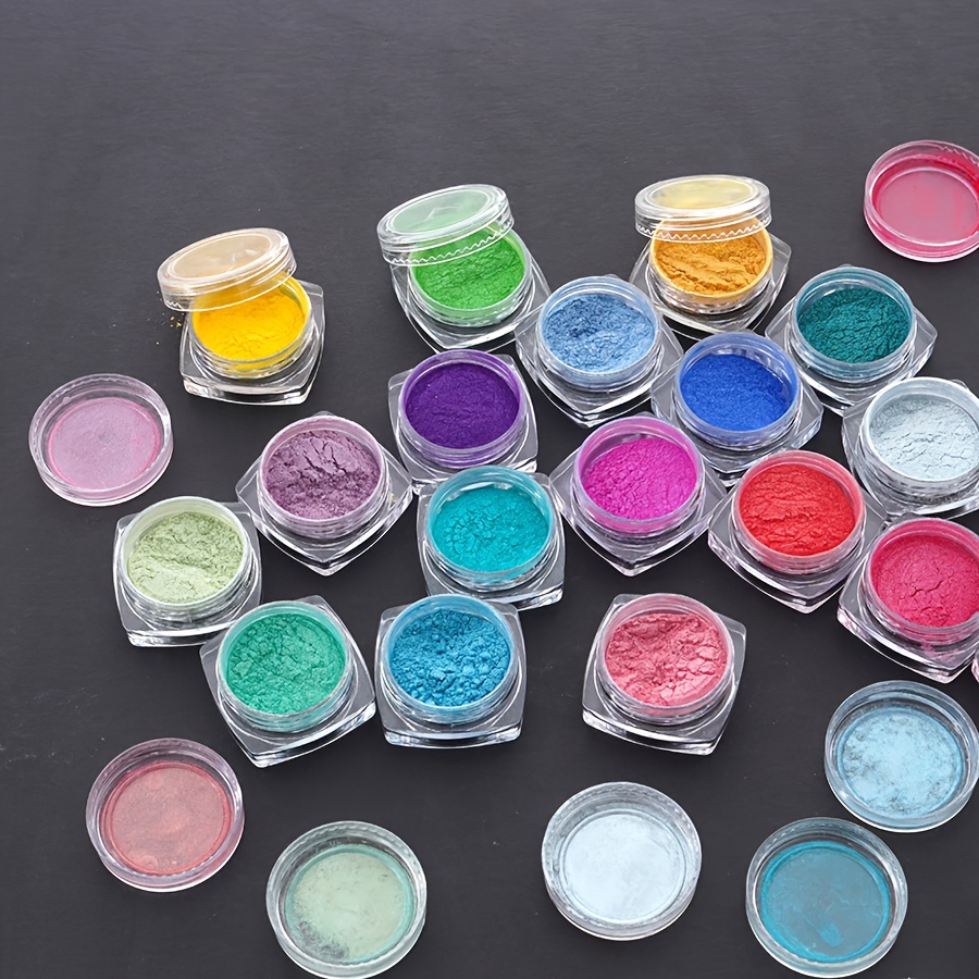 

18colors/set Colorant Pigments Brilliant Mica Powder Kit Epoxy Resin Colorant Candle Making Glitter Powder Pigment For Resin Dye
