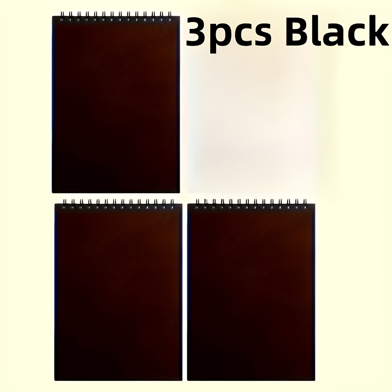 3pcs Sketchbooks With Top Spiral Binding, Each Containing 40 Sheets Of Acid-free Paper, Ideal For Beginner Artists. Perfect As Gifts For Halloween Or Christmas, Measuring 5.82 Inches By 4.13 Inches.