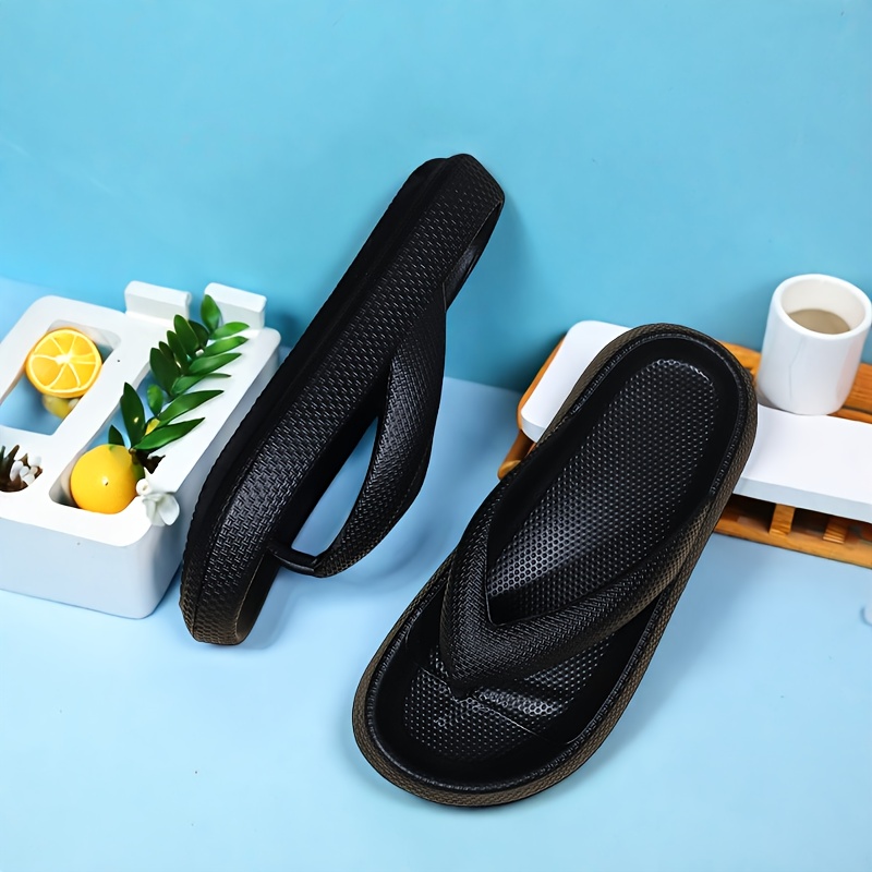 womens lightweight eva beach sandals slip on flat sole summer slippers with cushioned     beige white light grey dark grey for poolside casual outdoor wear   slipon design cushioned insole Product details 3