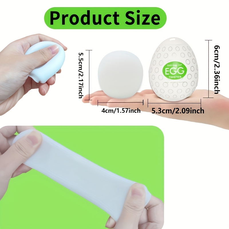 1/2/6pcs Egg Male Masturbator Realistic Stroker Pocket Pussy Men Sex Toy  Variety