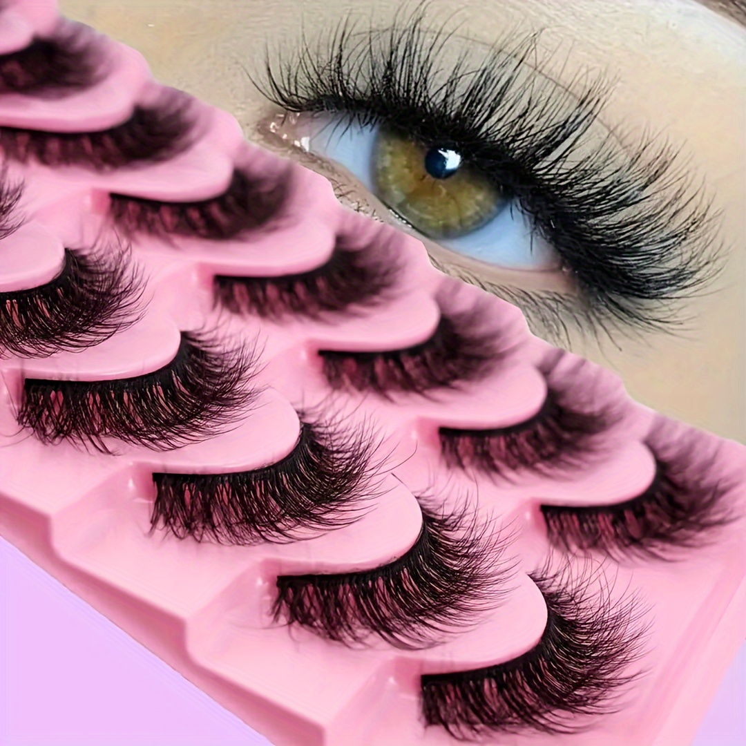 

10 Pairs Of Luxury 3d Fluffy False Eyelashes - , Soft And Strip Eyelashes, Only For Women, Easy To Apply And Reusable For Christmas Makeup, Halloween Makeup, Festival Makeup, Dance Party, Date