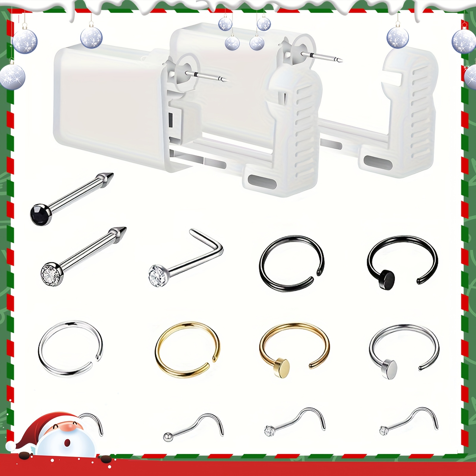 

Ear Piercing Kit 2 Pack Self Ear Piercing , Disposable Ear Pearcings Kit With 14pcs Earring Safety Ear Piercing Kit Tool