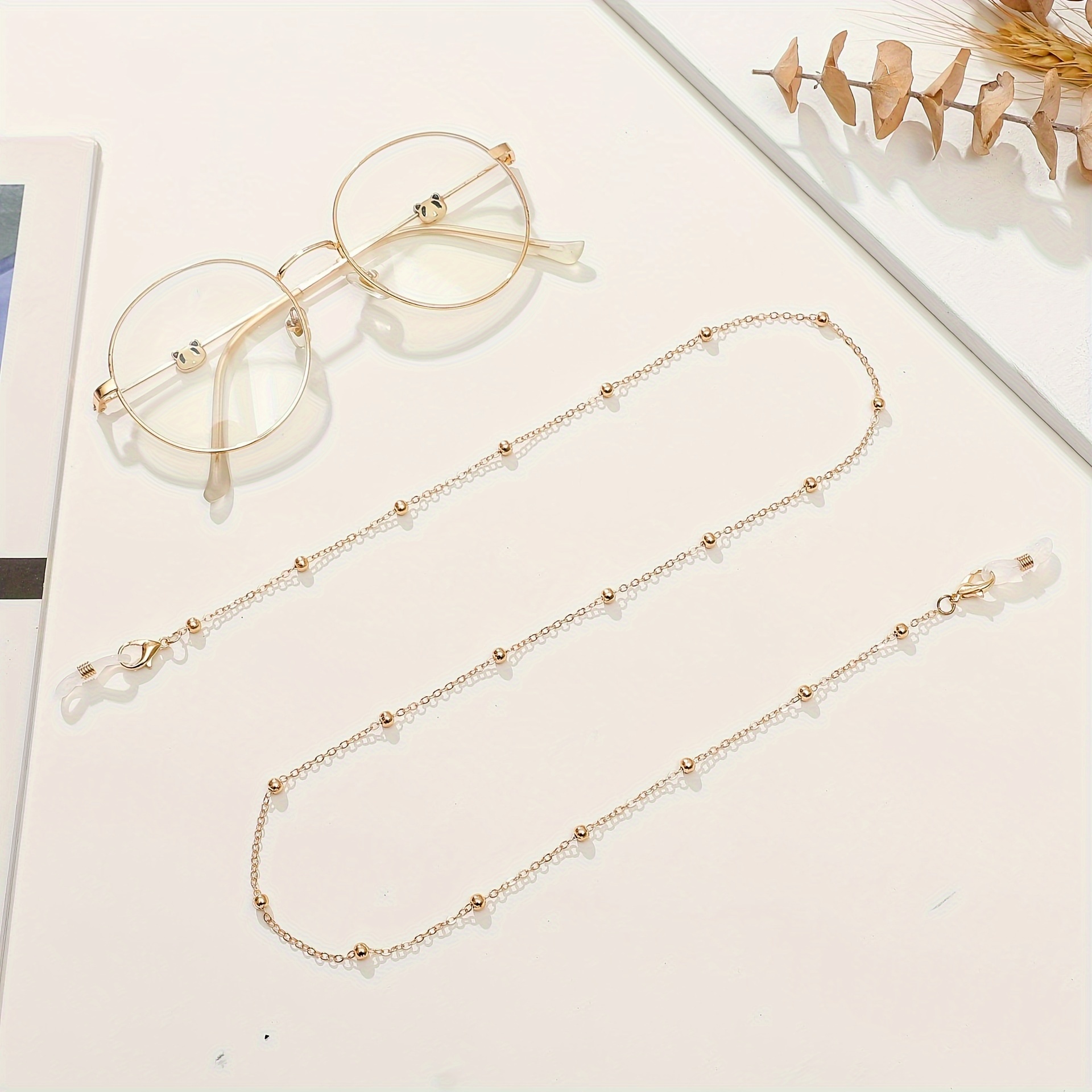 Fashion Glasses Chain Neck Strap Non-slip Metal Lanyard Chain Trend Anti-slip Chain Does Not Glasses