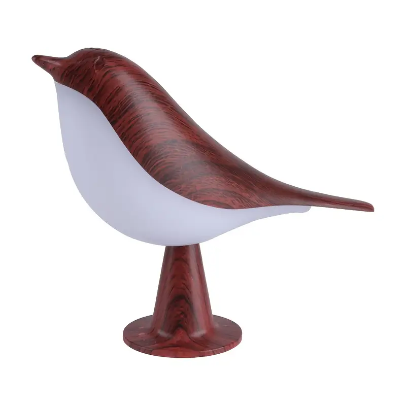 1pc art bird led table lamp 3 level adjustable touch controlled night light rechargeable lithium battery plastic freestanding desk lamp with usb cable animal theme for room types maple leaf color Product details 0