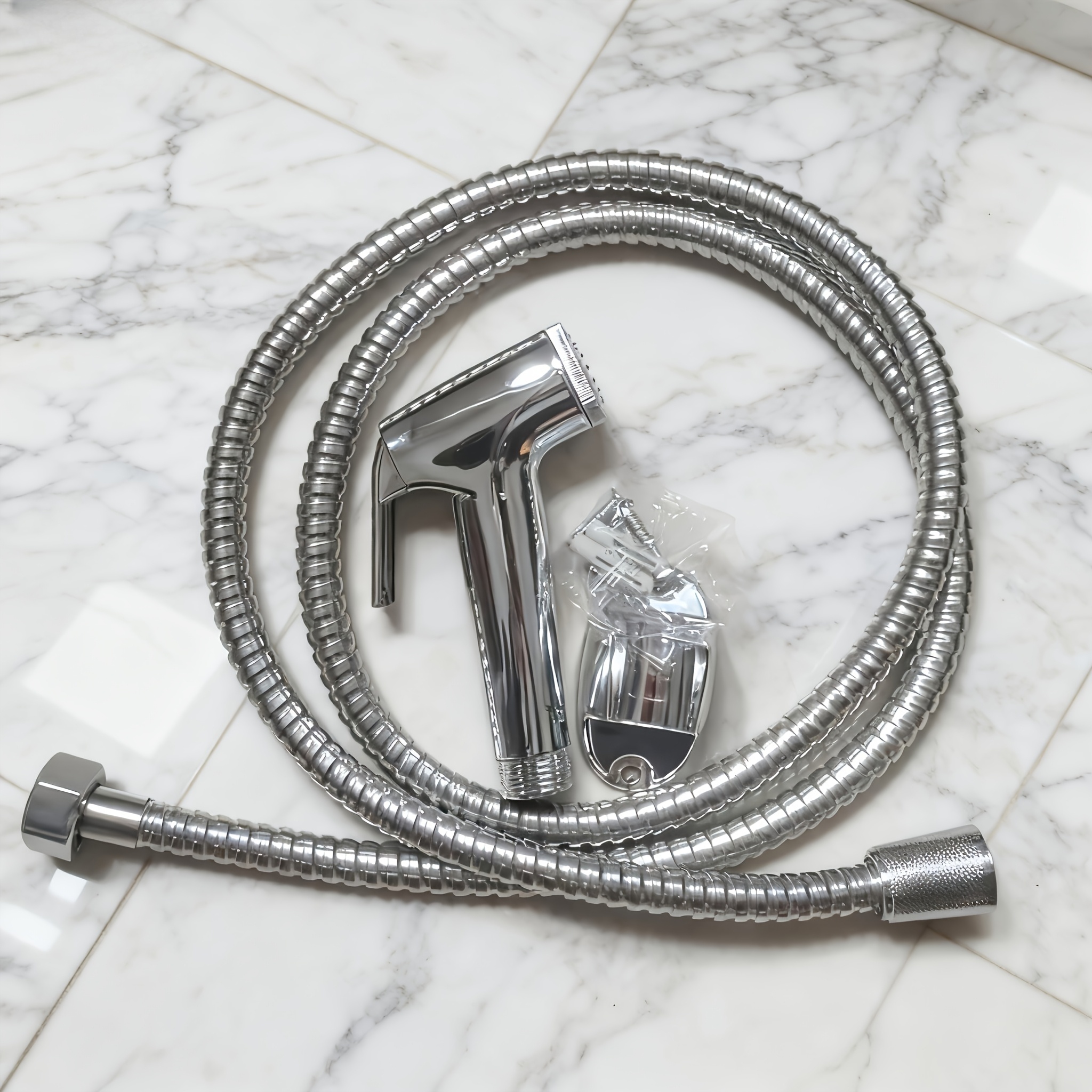 Image of 3 Types Of Bidet Sprayer Head Washing Set Stainless Steel Spray Gun Toilet Companion Bathroom Toilet Pressurized Spray Gun