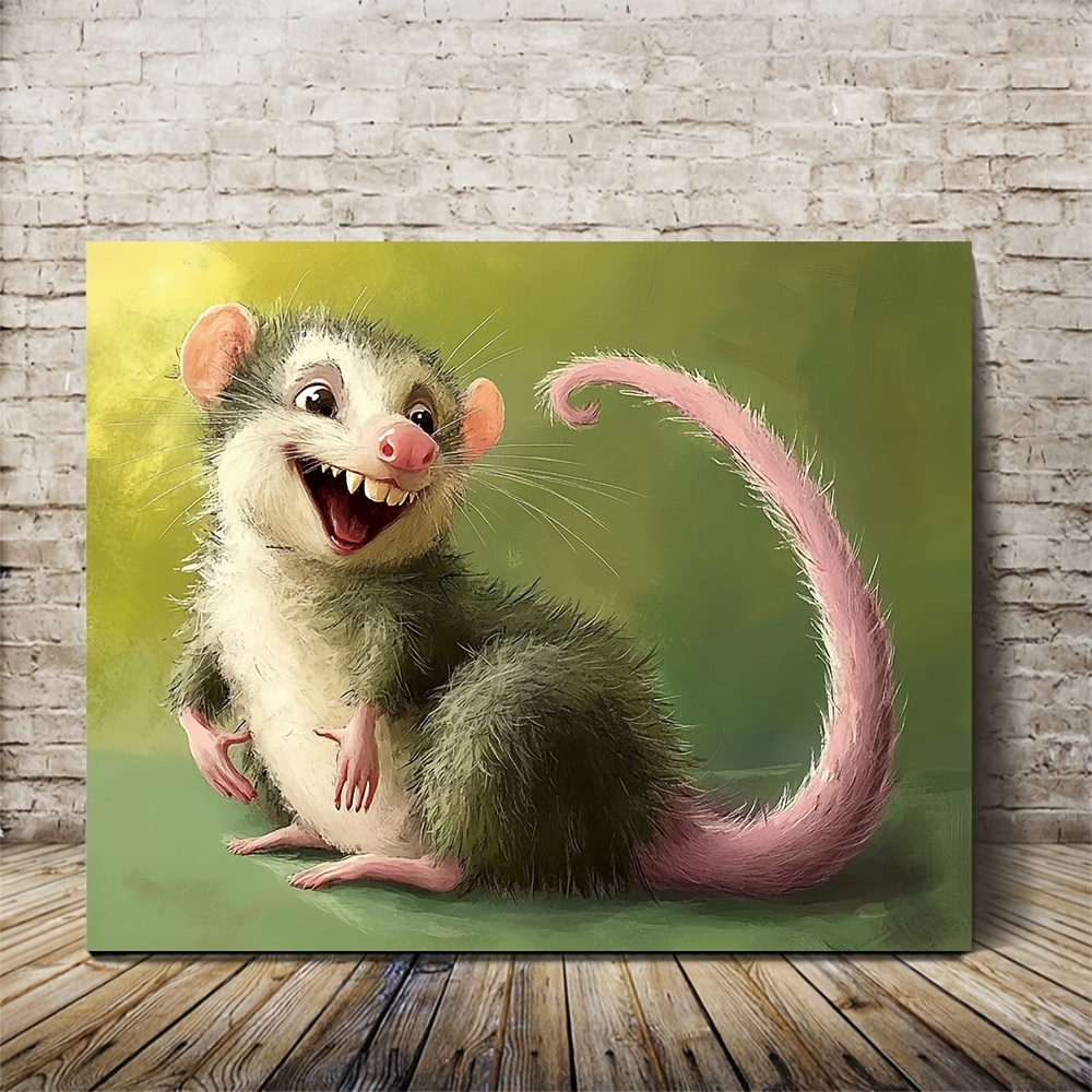 Metallschild 'Langsames Streifenhörnchen' – 20x30 Cm, Aluminium, Lustige Wanddekoration