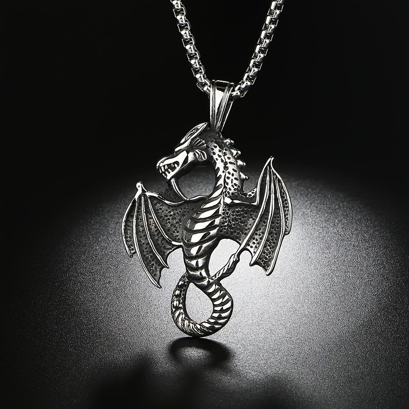 TEMU 1 pièce Collier bijou tendance hip-hop avec pendentif 'inspiration européenne et américaine, en alliage, style et pour homme, longueur de chaîne