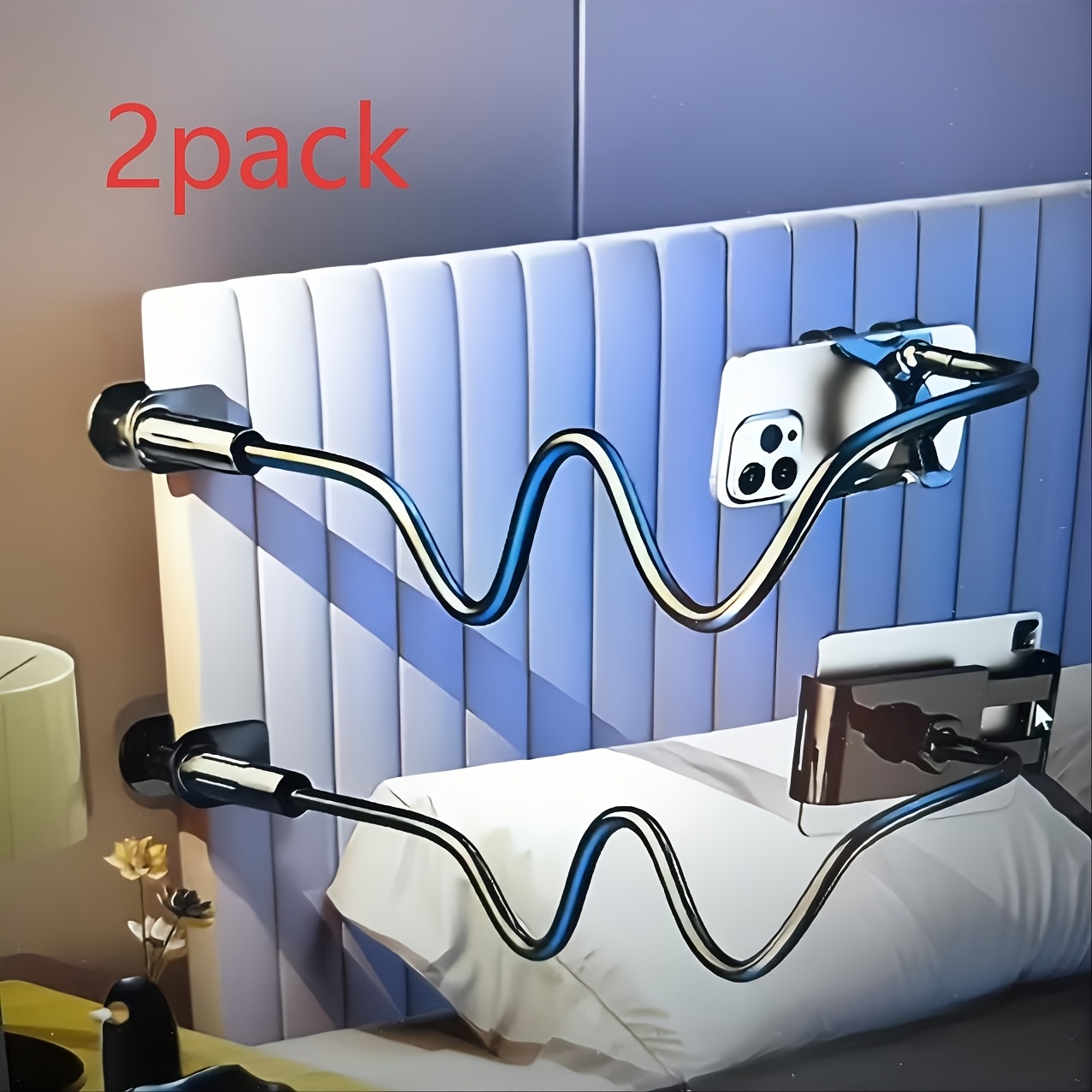 TEMU Mobile Phone Tablet Stand, With 360° Omnidirectional Wheel, The Direction Angle Adjusted , Stable And Durable, Suitable For Lazy Bedside Table