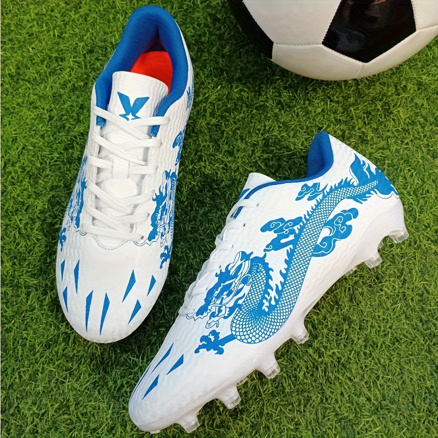 Adult Unisex Dragon Design Soccer Cleats High top Breathable Temu