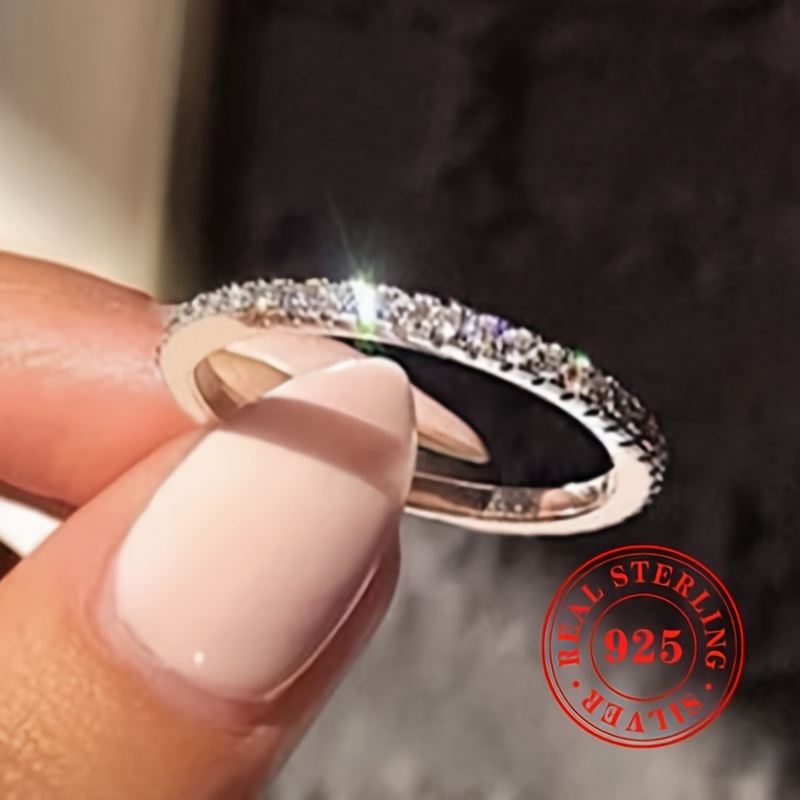Sterling Silver Ring with Zirconia Endless Love for Men Wedding
