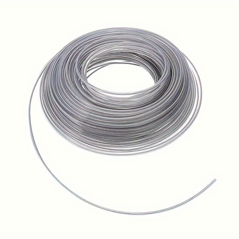 15 m Wire Rope Thick 2 mm Washing Line Outdoor with Turnbuckles