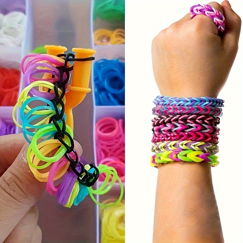 

Diy Rainbow Rubber Band Weaving Kit - Create Unique Bracelets & Crafts, Enhance Creativity And Hands-on Skills