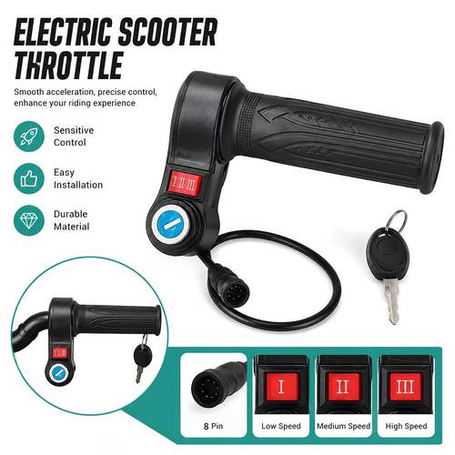 8-Pin Throttle Handle, Suitable for Scooters, Your Riding Companion
