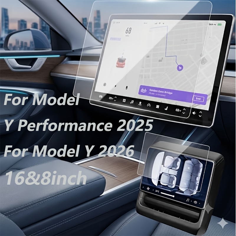 TEMU Deluxe For Display Screen Protector For Model 3/y/s/x All Generation (highland/), 15