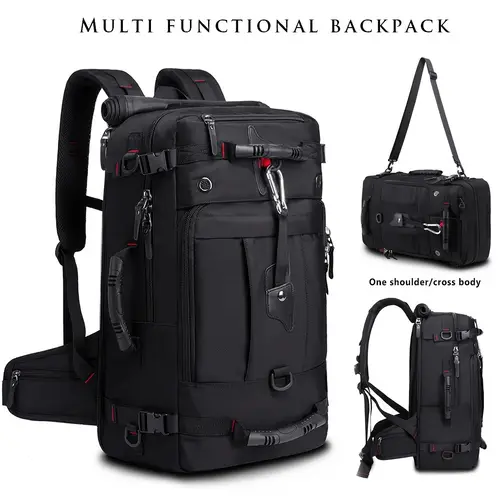 multi functional travel backpack simple nylon laptop carry on luggage schoolbag multi pocket carry on travel backpack flight approved gym bag with shoe compartment waterproof laptop school bag outdoor hiking backpack