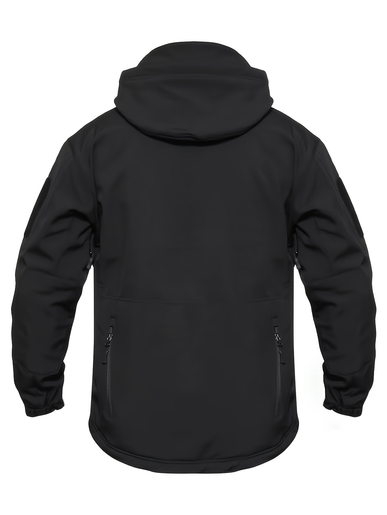 Men's Soft Shell Jacket for Winter, Hooded Tactical Training Wear
