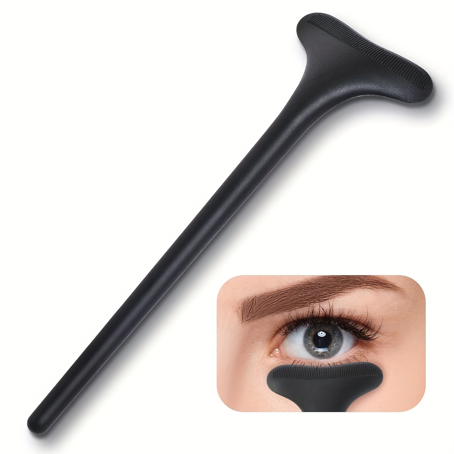 Mascara Shield Applicator Reusable Silicone Eyelid Guard Tool Protector For Eyelashes Eyelash Silicone To Put Makeup Tool Beginners Friendly For Women(black)