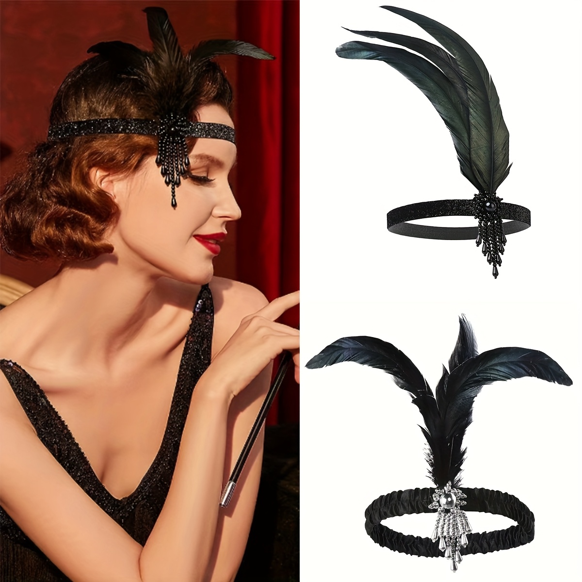 1920s Headpiece: Elegant 1920s Style, Perfect For -themed Parties And Festive Events