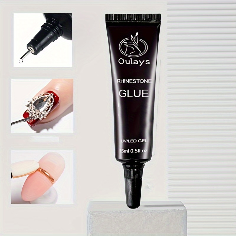

Nail Rhinestone Glue, Super Strong Uv/led Gel Adhesive With Precision Steel Needle Design, Gap Filling Gel For Nail Art, 3d Nail Pattern & Big Stone Accessories
