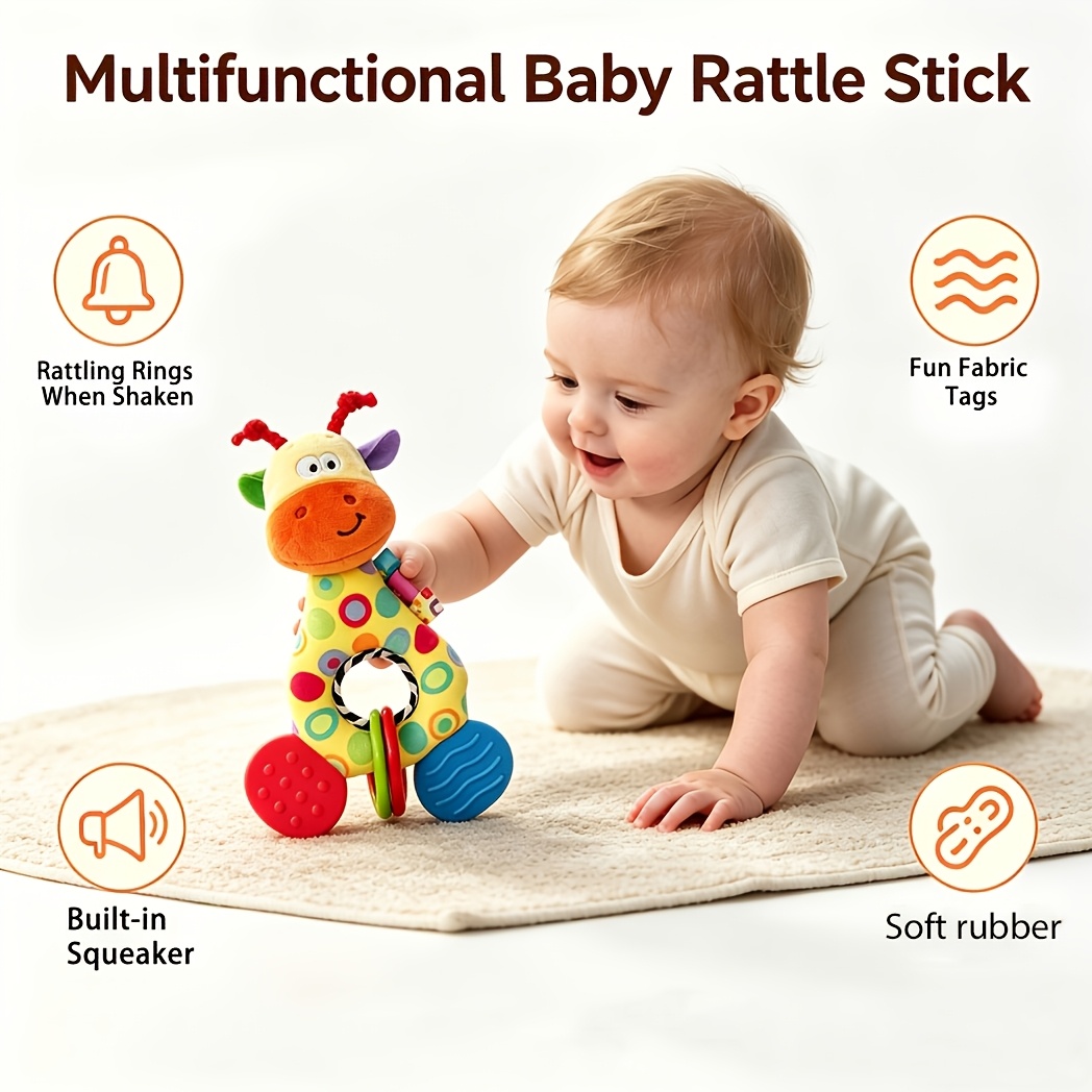 Children's Handheld Rattle Wind Chime Baby Grab Training Toy
