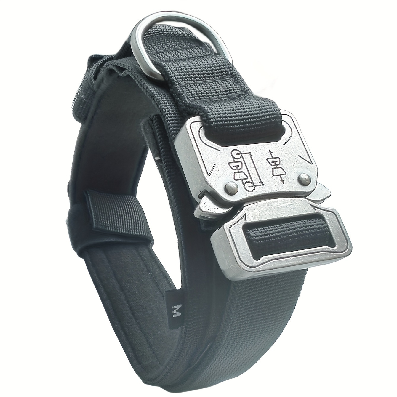 Tactical Adjustable Dog Collar with Hand-Held Lead