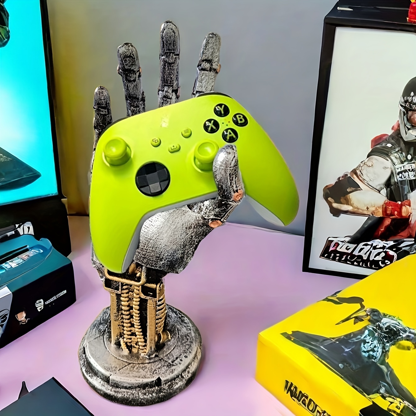 

A Fantastic Holiday Present: Mechanical Arm 10" Figurine, A Versatile Decoration For Your Desk And A Stand For Your .