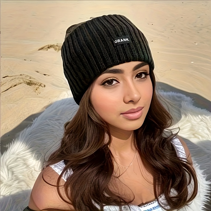 TEMU 16 X 10.5cm Women's Warm Ear Muffs Headband, Soft Ponytail Hairband, Suitable For Cold Weather Outdoor Sports And Casual Wear, Women's Outdoor