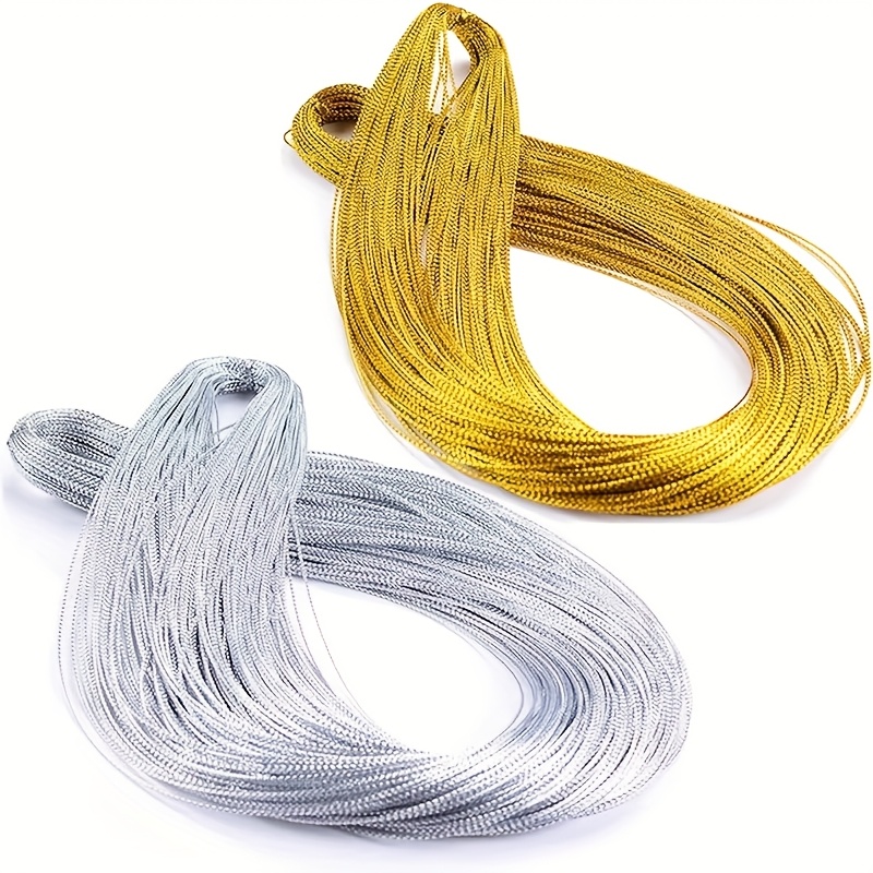 Fil Doré Métallique JijAcraft | 100 Mètres | 1 Mm | Cordon Ficelle Doré Pour DIY