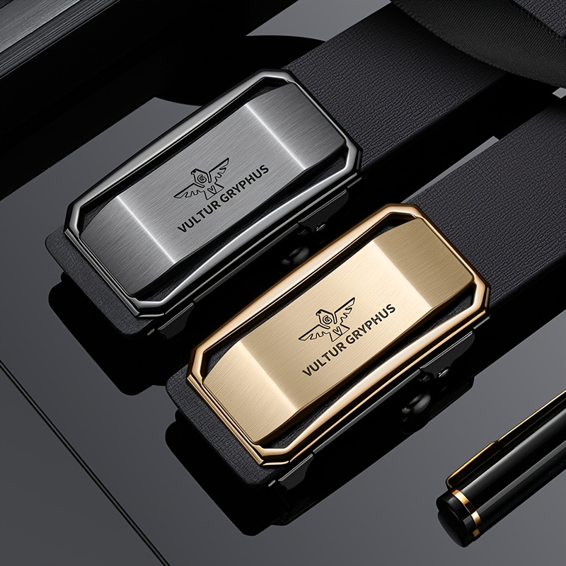 Men's Leather Belt Automatic Leather Youth Belt Casual Business Cowhide Pants with