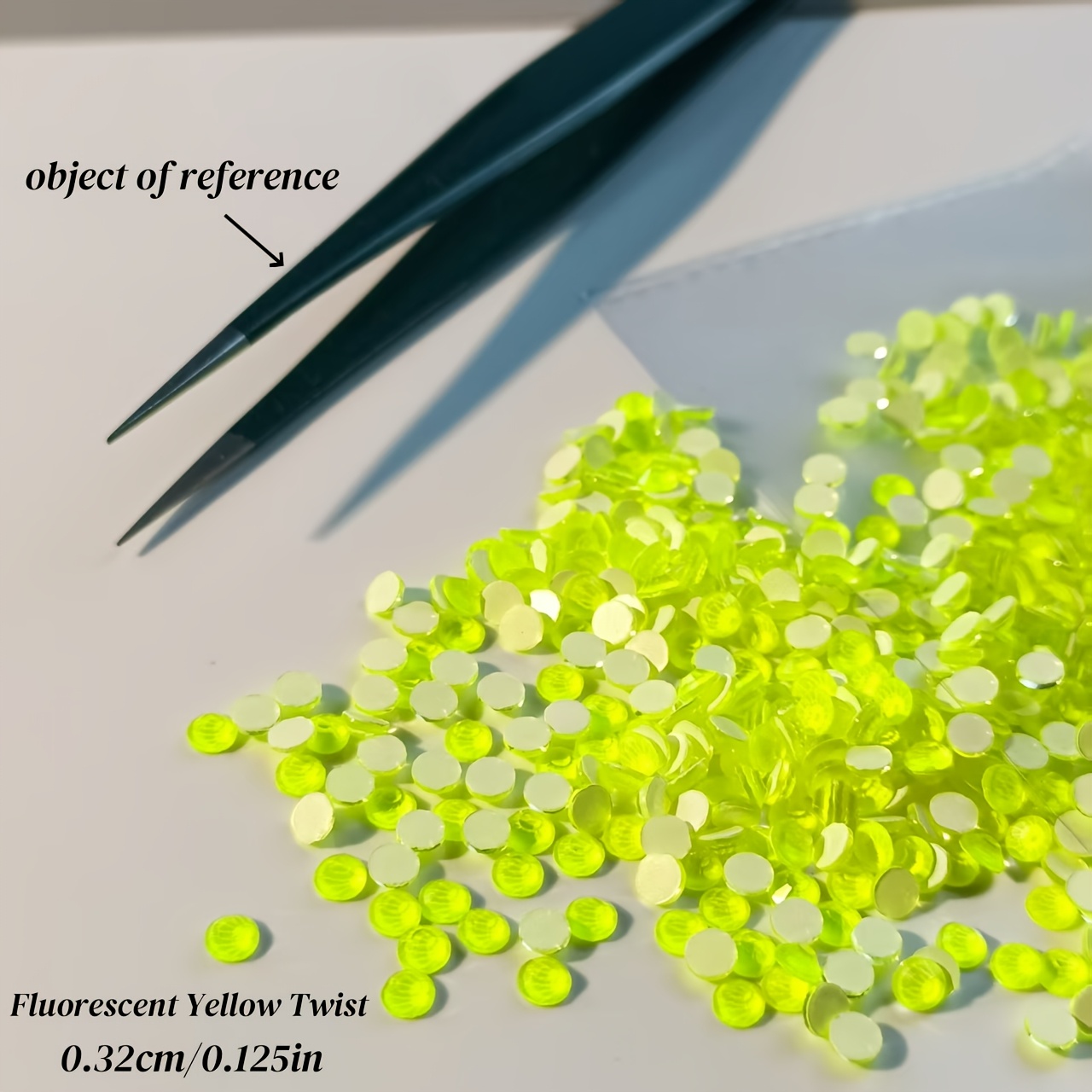E-shop 1440 Stück, Neon-Edelstein SS12 Flachboden-Glasstrasssteine, nicht thermisch haftend, geeignet für Nageldesign, Kleidung, Tassen,