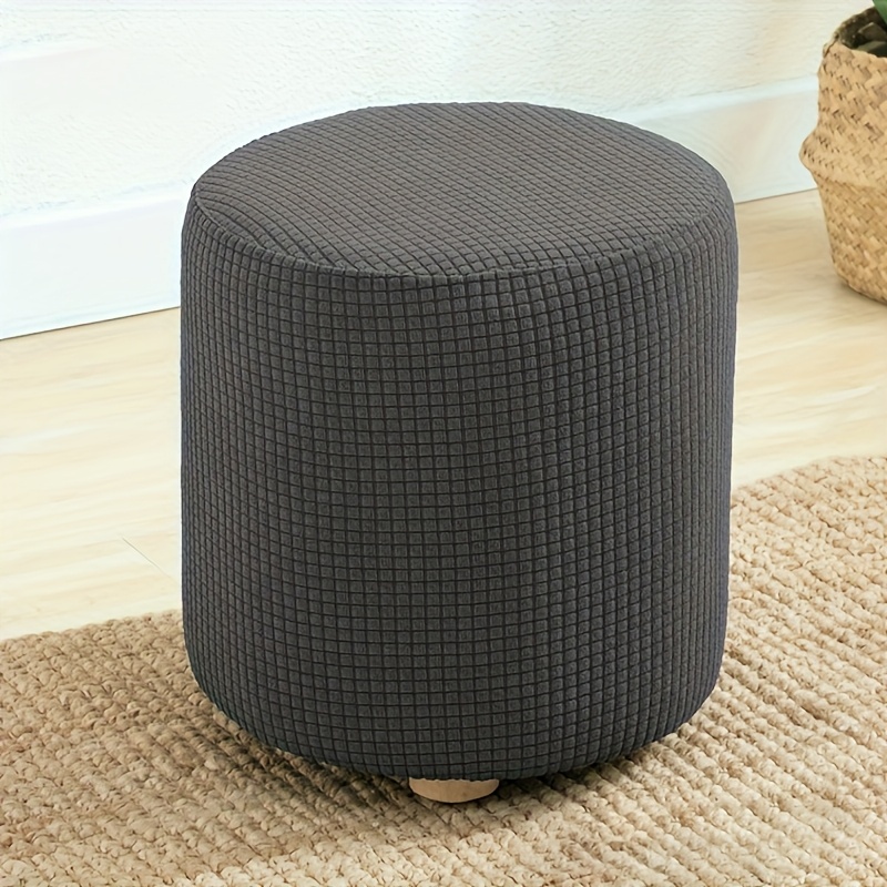 TEMU elástica redonda para taburete, 1 pieza, protector para taburete de exterior, para taburete inferior elástica, lavable a máquina