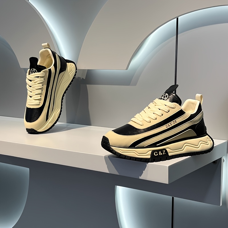 Alternative view of [Zapatillas] Nuevas Zapatillas de Hombre Versátiles, Gruesas, Bajas, Estilo "Dad Shoes", Transpirables, Cómodas…
