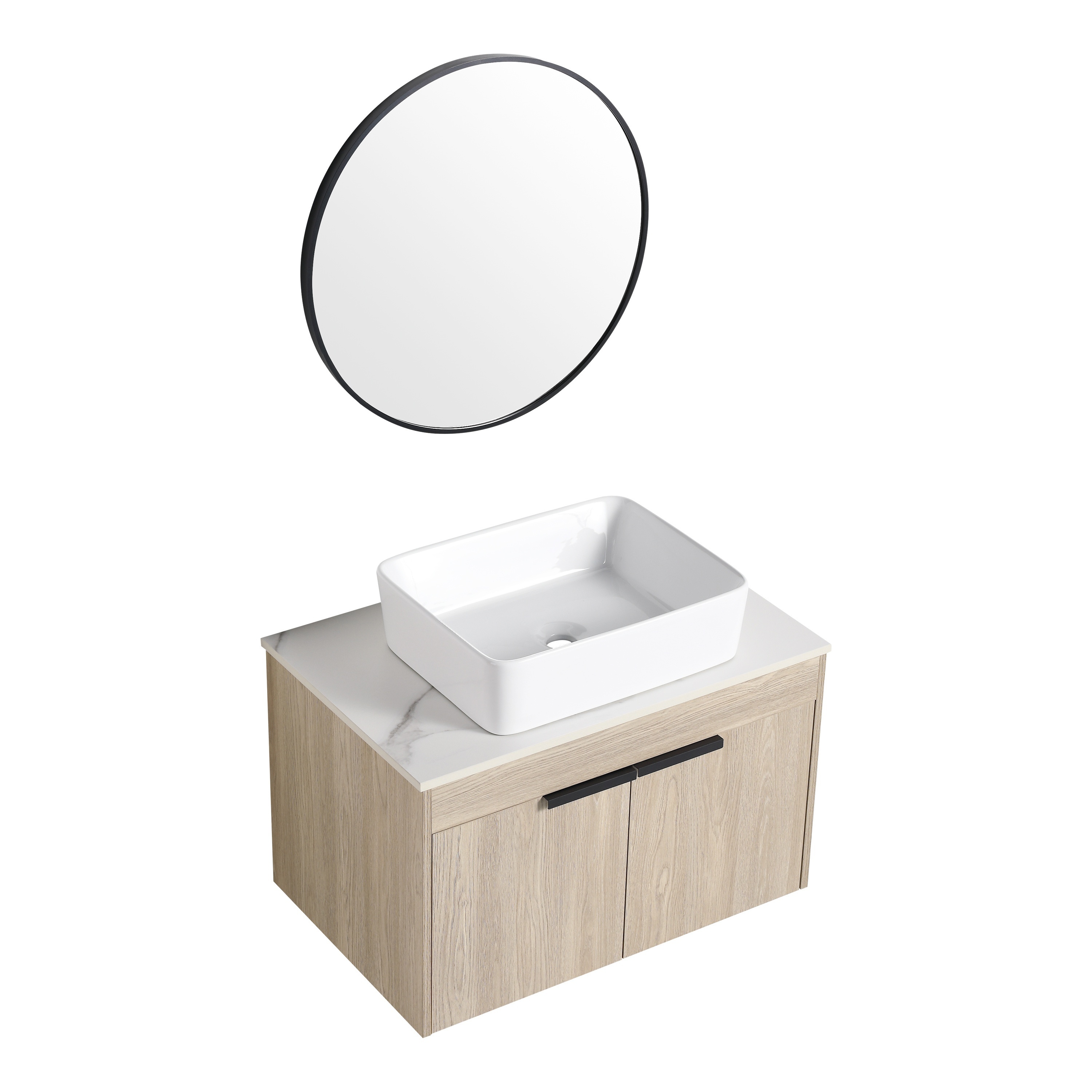 30 "modern Design Floating Bathroom Dressing Table Ceramic - Temu