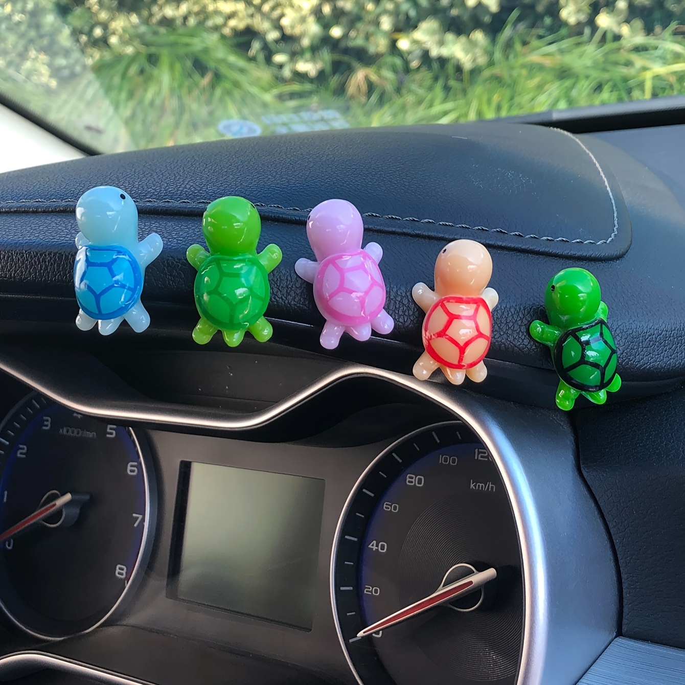

5pcs Turtle Dashboard Decorations - Resin Car Interior Ornaments, Stylish Automotive Accessory, Ideal Gift For Turtle Enthusiasts