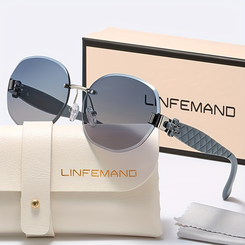 frameless oval decorative fashion glasses for women chic     summer parties and festive street style gifts Product details 7