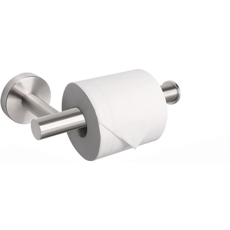 TEMU Soporte para Papel Higiénico y Toalla de para Baño, Juego de Herrajes para Baño - Soporte Premium de Acero Inoxidable 304 para Rollo de Papel
