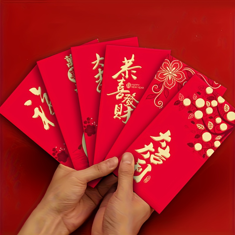 Chinese New Year Red Envelopes Dragon 2024 Foldable Red - Temu