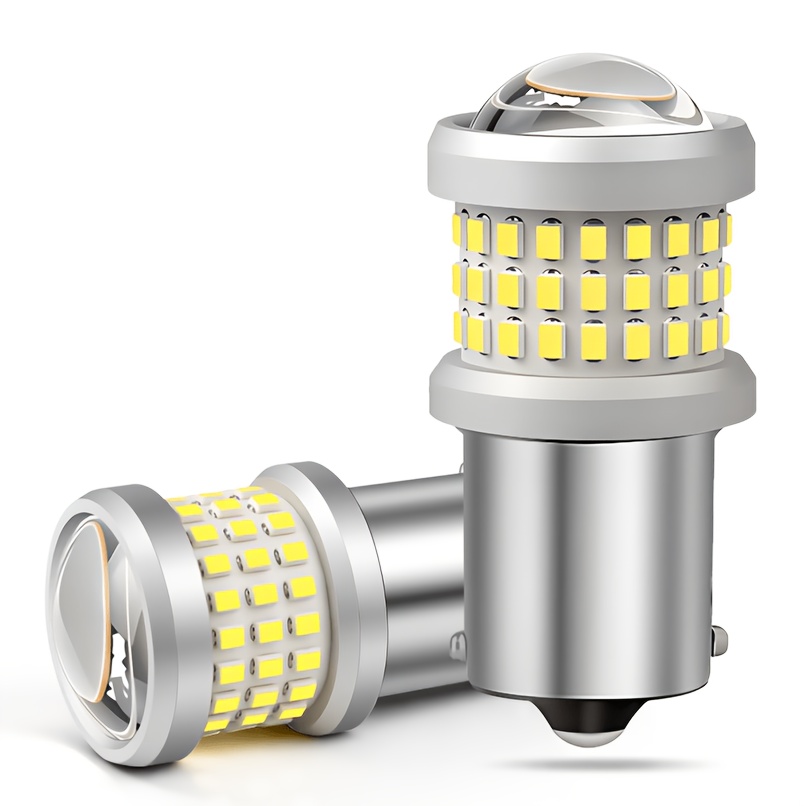 TEMU 2pcs Led 1156 1157 Led Bulbs White Yellow Red 7506 1141 1003 Ba15s P21w Bay15d P21/5w Led Light Replacement With Projector For Backup Reverse
