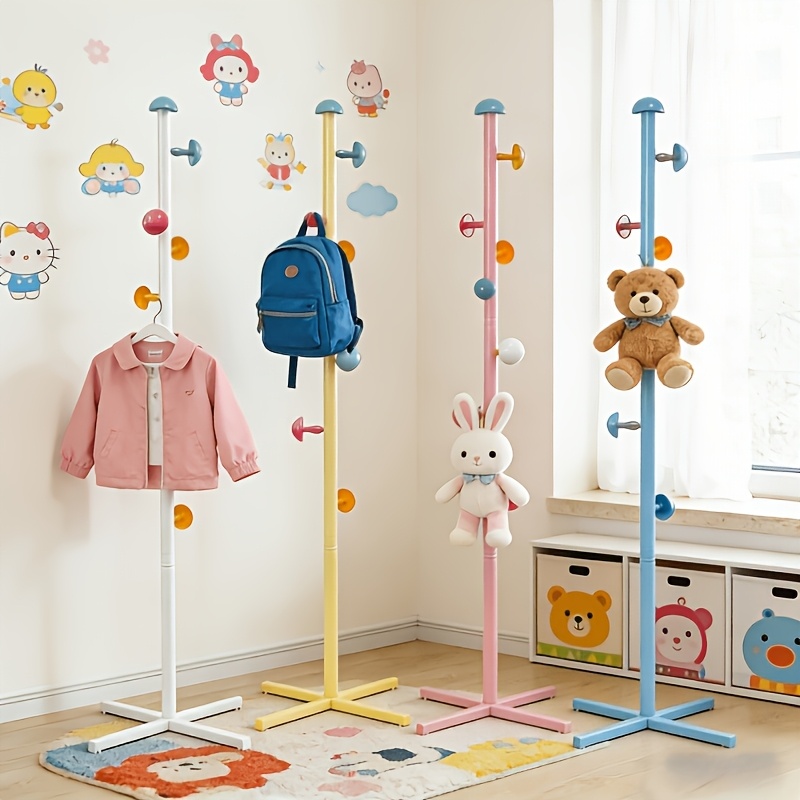 PDZZZD - Cross Border New Product Color Dot Vertical Coat Rack,+suitable for Hanging Bags and Clothes in Home Bedrooms, Mushroom Shaped. Beautiful Design, Cute Style, Simple and Elegant,