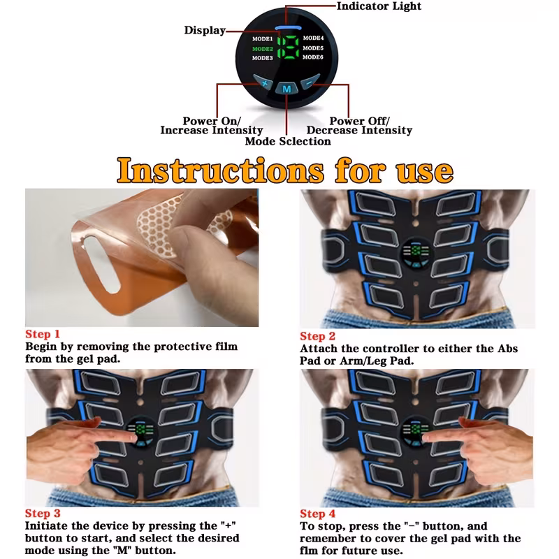 ems whole training band muscle stimulator abdominal muscle training band muscle stimulation massage instrument ideal for reading watching movies and housework muscle training massage instrument Product details 6