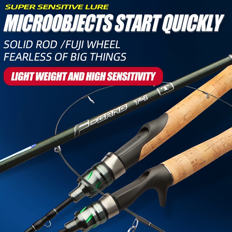 Ftk 2 Sections Carbon Fiber Fishing Rod Ultralight Fishing - Temu Australia
