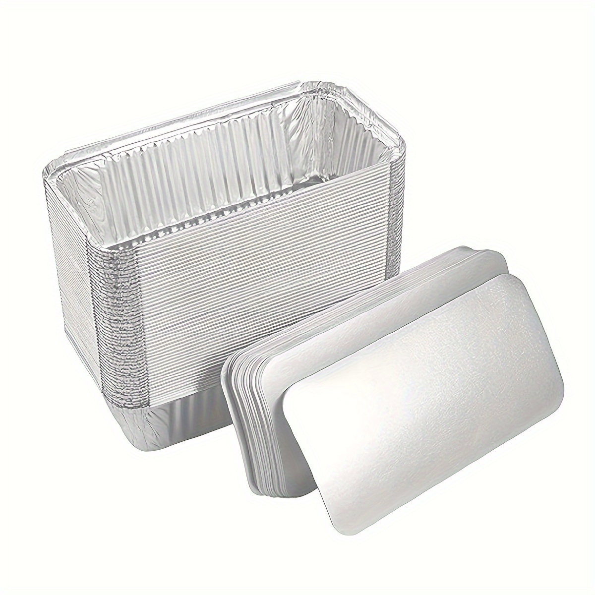 

50 Aluminum 2 Lb Disposable Loaf Pans For , Heating, Storing , For , , , , Trays