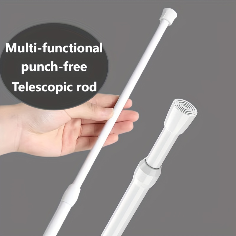 Telescopic Shower Curtain Rod, No-Drill Retractable Rod for Multi-Purpose Use