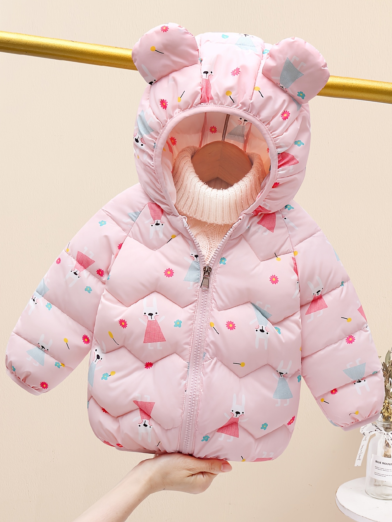 parka invernale bambini e bambini cappuccio orso a Temu Italy