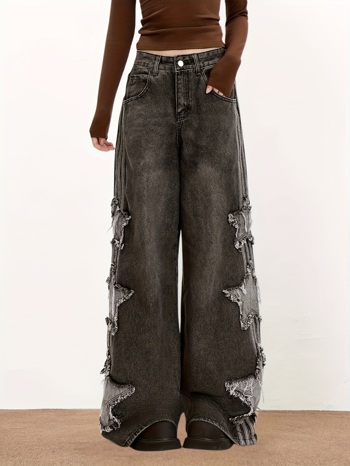 y2k star jeans sold on Temu United States