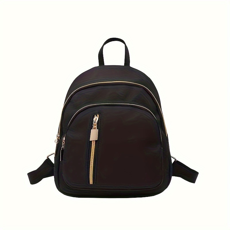 

Elegant Nylon Backpack - Lightweight, Zippered, Polyester Lined, Non-washable, Multi-functional Travel Bag For Outdoor Use