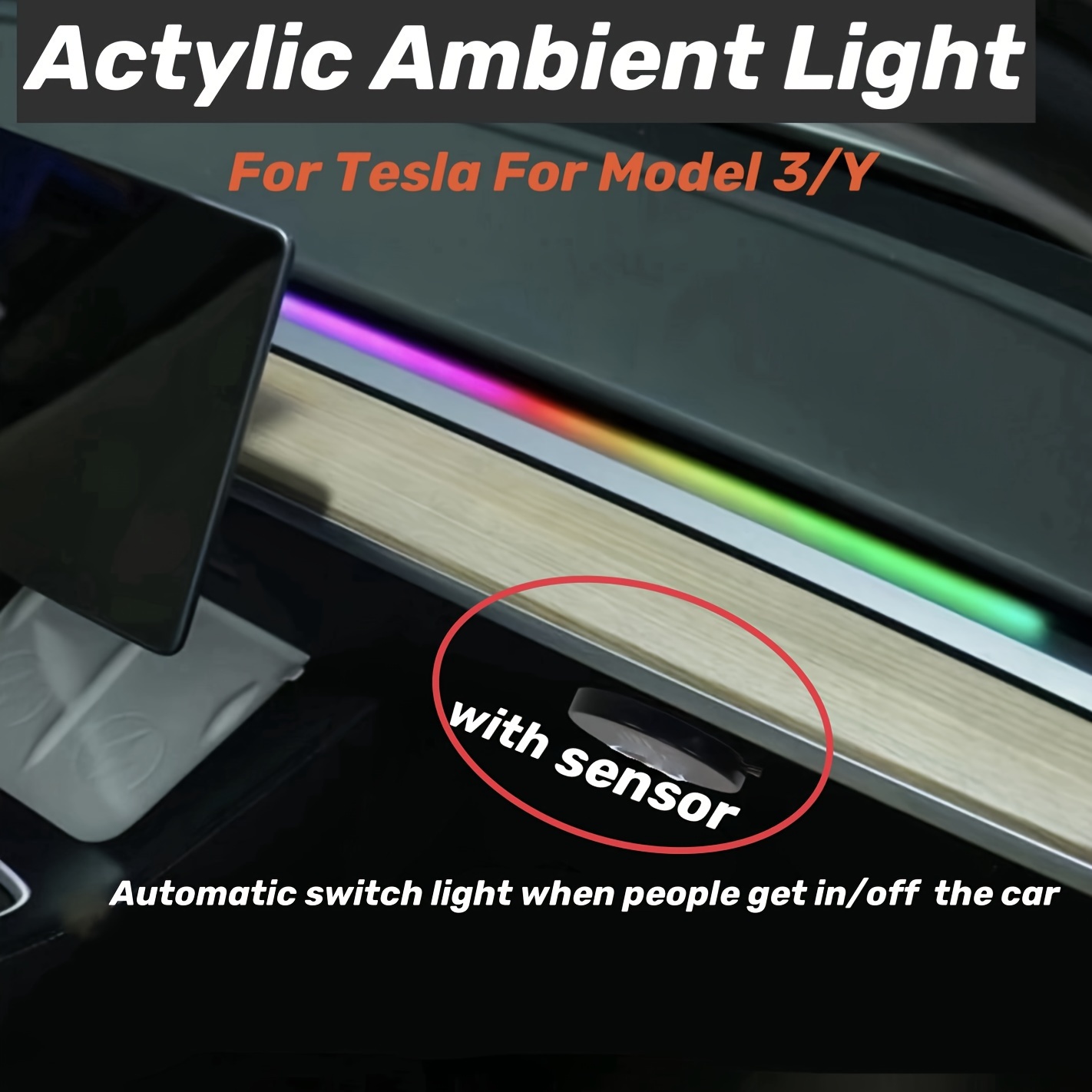 Auto Symphony RGB LED Innenraumbeleuchtung Ambientebeleuchtung mit App  Control