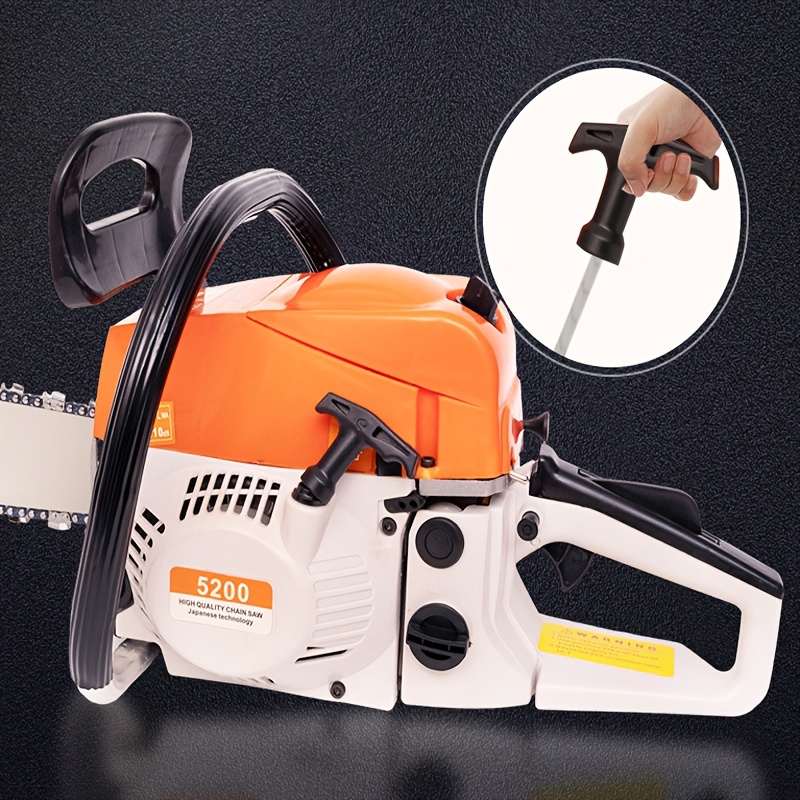 

1x Plastic Easy For 4500/5200/5800 Engine Chainsaw - Orange With Black Handle, Airflow Design